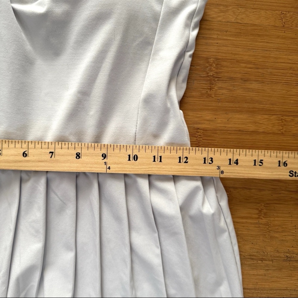 Varley White Pleated Tennis dress romper - Picture 8 of 13